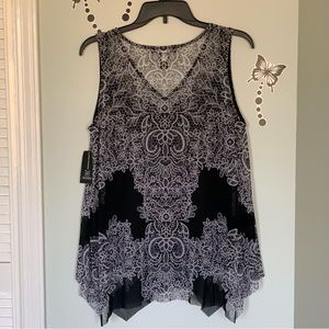 I.N.C International Concepts 2 piece Camisole with sheer top NWT